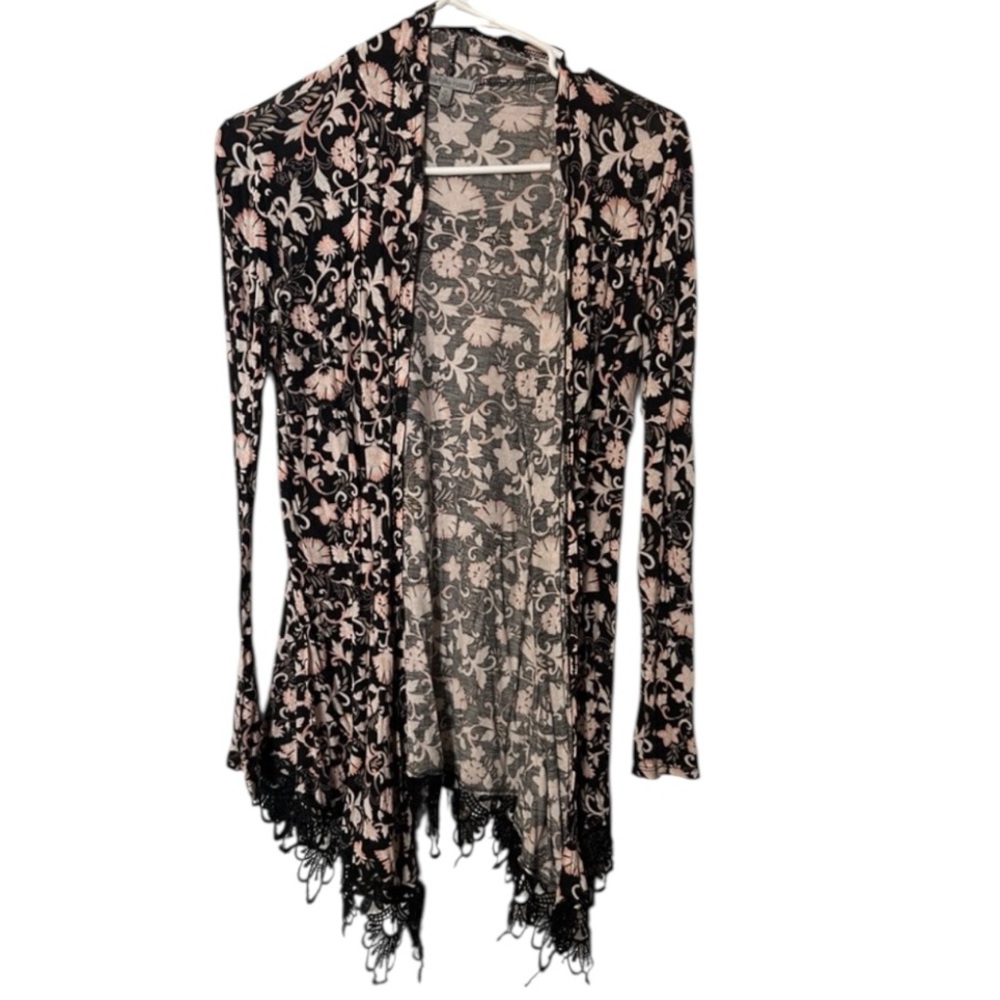 Charlotte Russe Floral Cardigan Size Medium